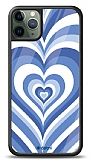 Dafoni Glossy iPhone 11 Pro Max Blue Hearts Kılıf
