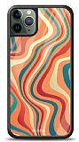 Dafoni Glossy iPhone 11 Pro Max Colorful Waves Kılıf