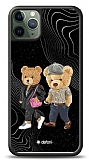 Dafoni Art iPhone 11 Pro Max Compatible Couple Teddy Kılıf