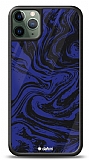 Dafoni Glossy iPhone 11 Pro Max Navy Blue Marble Kılıf