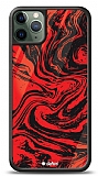 Dafoni Glossy iPhone 11 Pro Max Red Marble Kılıf