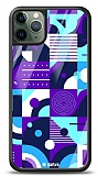 Dafoni Glossy iPhone 11 Pro Purple Geometric Pattern Kılıf