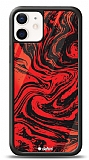 Dafoni Glossy iPhone 12 / iPhone 12 Pro 6.1 inç Red Marble Kılıf
