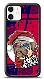 Dafoni Art iPhone 12 Mini 5.4 inç Christmas Pug Kılıf
