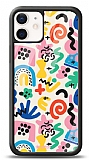 Dafoni Glossy iPhone 12 Mini 5.4 inç Colorful Pattern Kılıf