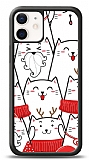 Dafoni Art iPhone 12 Mini 5.4 inç New Year Cats Kılıf