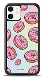Dafoni Hologram iPhone 12 Mini 5.4 inç Pembe Donut Kılıf