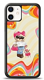 Dafoni Art iPhone 12 Mini 5.4 inç Pinky Bear Kılıf
