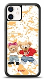 Dafoni Art iPhone 12 Mini 5.4 inç Style Couple Teddy Kılıf