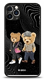 Dafoni Art iPhone 12 Pro 6.1 inç Compatible Couple Teddy Kılıf