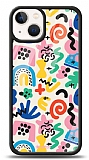 Dafoni Glossy iPhone 13 Mini Colorful Pattern Kılıf