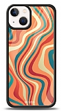 Dafoni Glossy iPhone 13 Mini Colorful Waves Kılıf