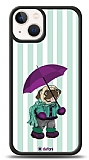Dafoni Art iPhone 13 Mini Pug in the Rain Klf