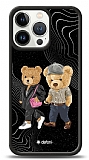 Dafoni Art iPhone 13 Pro Compatible Couple Teddy Kılıf