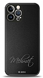Dafoni Metal iPhone 13 Pro Max El Yazısı İsimli Kişiye Özel Kılıf