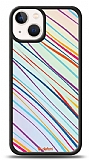 Dafoni Hologram iPhone 13 Renkli Çizgiler Kılıf