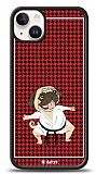 Dafoni Art iPhone 14 Plus Karate Fighter Pug Klf