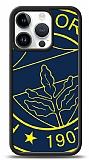 Dafoni Glossy iPhone 14 Pro Lisanslı Fenerbahçe Çizgi Logo Kılıf