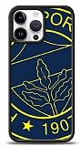 Dafoni Glossy iPhone 14 Pro Max Lisanslı Fenerbahçe Çizgi Logo Kılıf