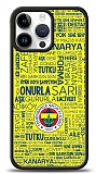Dafoni Glossy iPhone 14 Pro Max Lisanslı Fenerbahçe Sarı-Lacivert Tipografi Kılıf