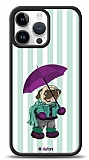 Dafoni Art iPhone 14 Pro Max Pug in the Rain Klf