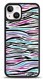 Dafoni Hologram iPhone 14 Renkli Zebra Klf