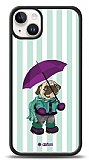 Dafoni Art iPhone 15 Plus Pug in the Rain Kılıf