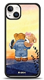 Dafoni Art iPhone 15 Plus Sunset Teddy Bears Kılıf