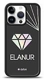 Dafoni Hologram iPhone 15 Pro Kişiye Özel isimli Diamond Kılıf