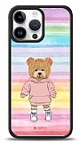 Dafoni Art iPhone 15 Pro Max Chic Teddy Bear Kılıf