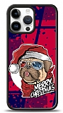 Dafoni Art iPhone 15 Pro Max Christmas Pug Klf