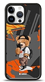 Dafoni Art iPhone 15 Pro Max Cool Teddy Bear Kılıf