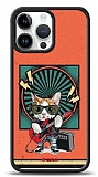 Dafoni Art iPhone 15 Pro Max Guitarist Cat Kılıf
