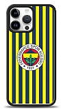 Dafoni Glossy iPhone 15 Pro Max Lisanslı Fenerbahçe Çubuklu Logolu Kılıf