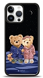 Dafoni Art iPhone 15 Pro Max Under The Stars Teddy Bears Kılıf