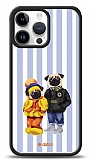 Dafoni Art iPhone 15 Pro Max Winter Pugs Klf