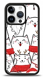 Dafoni Art iPhone 15 Pro New Year Cats Kılıf