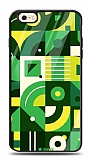 Dafoni Glossy iPhone 6 / 6S Green Geometric Pattern Kılıf