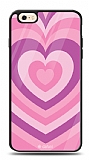 Dafoni Glossy iPhone 6 / 6S Pink Hearts Kılıf