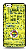 Dafoni Glossy iPhone 6 Plus / 6S Plus Lisanslı Fenerbahçe Sarı-Lacivert Tipografi Kılıf