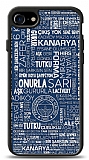 Dafoni Glossy iPhone 7 / 8 Lisanslı Fenerbahçe Mavi Tipografi Kılıf