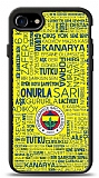 Dafoni Glossy iPhone 7 / 8 Lisanslı Fenerbahçe Sarı-Lacivert Tipografi Kılıf