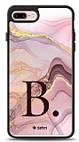 Dafoni Glossy iPhone 7 Plus / 8 Plus Kişiye Özel Harf Purple Effect Kılıf