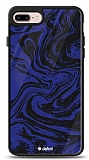 Dafoni Glossy iPhone 7 Plus / 8 Plus Navy Blue Marble Kılıf