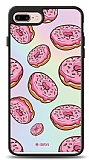 Dafoni Hologram iPhone 7 Plus / 8 Plus Pembe Donut Kılıf