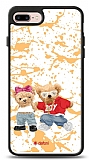 Dafoni Art iPhone 7 Plus / 8 Plus Style Couple Teddy Kılıf