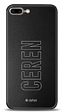 Dafoni Metal iPhone 7 Plus / 8 Plus Tek İsimli Kişiye Özel Kılıf