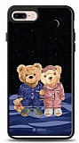 Dafoni Art iPhone 7 Plus / 8 Plus Under The Stars Teddy Bears Kılıf