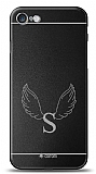 Dafoni Metal iPhone SE 2022 / 8 Angel Wing Tek Harf Kişiye Özel Kılıf
