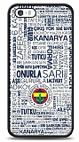 Dafoni Glossy iPhone SE / 5 / 5S Lisanslı Fenerbahçe Beyaz Tipografi Kılıf